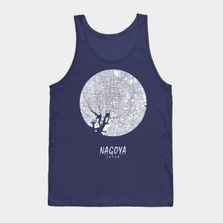 Nagoya, Japan City Map - Full Moon Tank Top